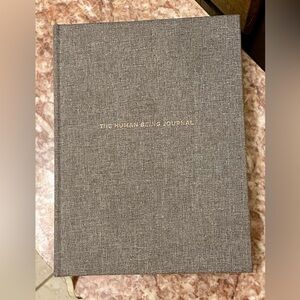 THE HUMAN BEING JOURNAL; Non-dated; Best Journal Ever! Gray Linen; NEW.